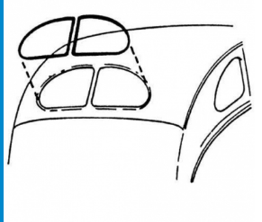 37/40 Coupe Rear Window Seals